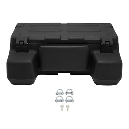 TCMT 96L ATV Trunk Rear Storag Box Passenger Seat Rack Cargo Trunk Box Luggage Tail Helmet Box Black - color: Black 96L-A