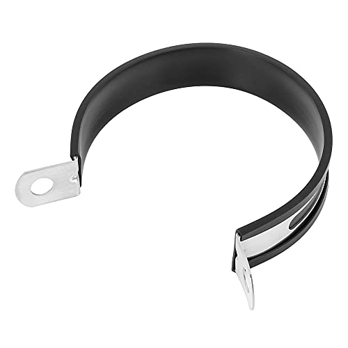F FIERCE CYCLE 89mm 3.5" 3 1/2 Inch Motorcycle Exhaust Band Joint Clamp Muffler Pipe Stainless Steel Silver Tone - color: Silver Tone
