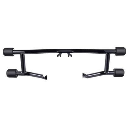 Advanblack Protek Two Step Highway Peg Crash Bar with CNC Slider Fit for 2014-2025 Harley Touring Road Glide Street Glide Electra Glide – Engine Guard Performance Upgrade (Delrin) - color: Delrin