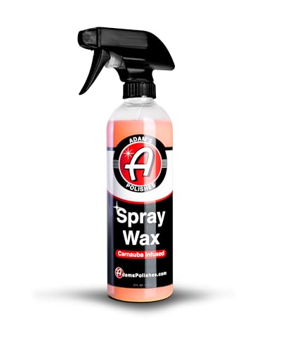 Adam's Polishes Spray Wax 16oz - Premium Infused Carnauba Car Wax Spray For Shine, Polish & Top Coat Paint Protection | Car Wash Enhancer & Clay Bar Lubricant | Car Boat Motorcycle RV Detailing - size: 16 Fl Oz (Pack of 1)