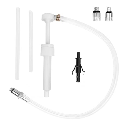 Transmission Fluid Pump Kit, Car Lower Unit Gear Oil Pump for Standard Quart Bottles, Multi-Purpose Auto Fluid Transfer Pumps with 3/8" Swivel & 8mm 10mm Adapter, for Most Car Boat Motorcycle