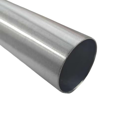 High-Performance 6063 Aluminum Straight Intercooler Pipe Universal Air Intake Tube DIY Pipe Connector | 2.5" OD (63mm) × 300mm Length | Brushed Finish - size: 63mm*300mm
