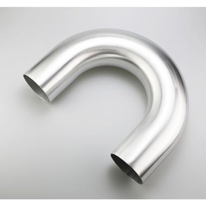 102mm (4") OD 180 Degree Elbow 4 Inch Aluminum Intercooler Pipe Air Intake Tube, 1D Radius, Center to Center Distance 8" (203mm), Brushed Finish - color: 180 Degree, size: OD 4" (102mm)
