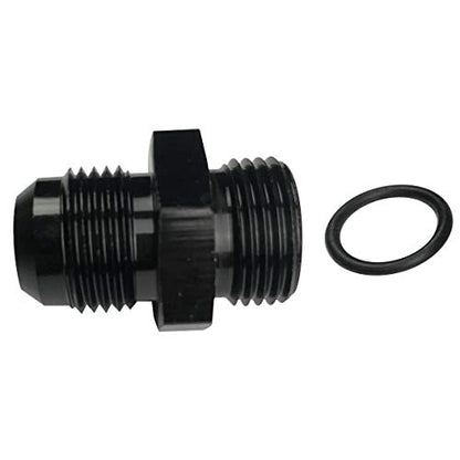 6AN Male Flare to 6AN Male Fuel Pump Rail Fitting Aluminum Hose Adapter with AN6 O-ring Boss ORB - size: 6AN to 6AN orb