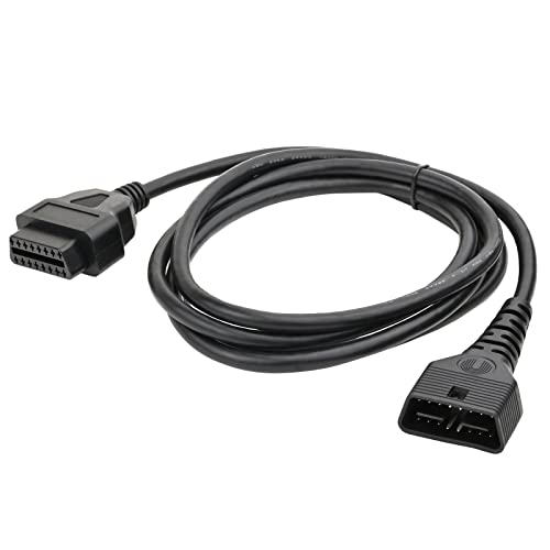 iKKEGOL Full 16 Pin OBD2 OBD II Male to Female Extension Cable Cord Diagnostic Tool Adapter for Auto Car Vehicle Truck 24V All OBD2 Port Plug Connector 24AWG (1M/3.3FT) - color: 1M/3.3FT