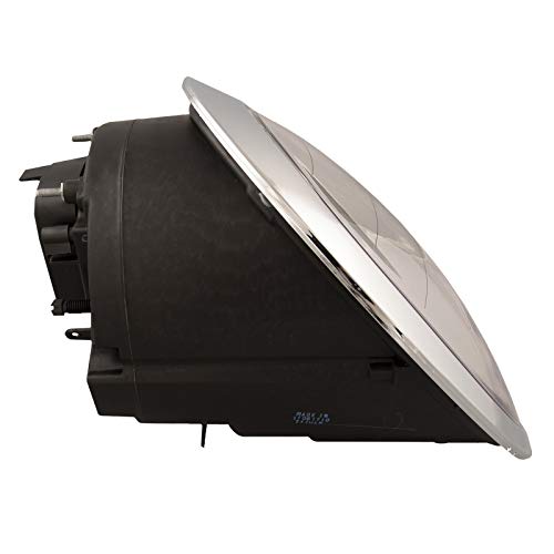 PERDE Compatible with Mini Cooper Black Headlight Set Halogen Left Driver Right Passenger Pair