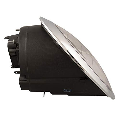 PERDE Compatible with Mini Cooper Black Headlight Set Halogen Left Driver Right Passenger Pair