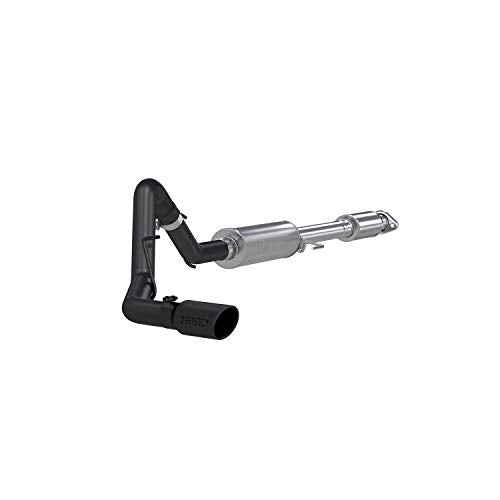 MBRP S5256BLK Black 3" Single Side Exit Cat Back - color: Black Coated