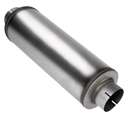4'' Exhaust Muffler, 4'' inlet/outlet, Universal 30'' Overall Stainless Steel Straight Through Design, Resonator Muffler - size: 8"Body-4"