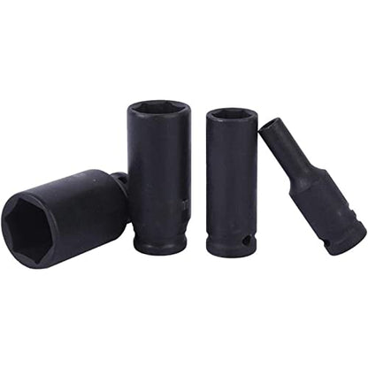 1/2 Inch Driver Impact Socket 18mm Hub Nut Hexagon Ratchet Wrench Socket 8cm Height For Ratchets Air Pneumatic Wrenches - size: 18mm