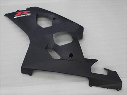 YTL Matte Black Full Fairing Fit for Suzuki 2004-2005 GSXR 600/750 - color: 004 Matte Black
