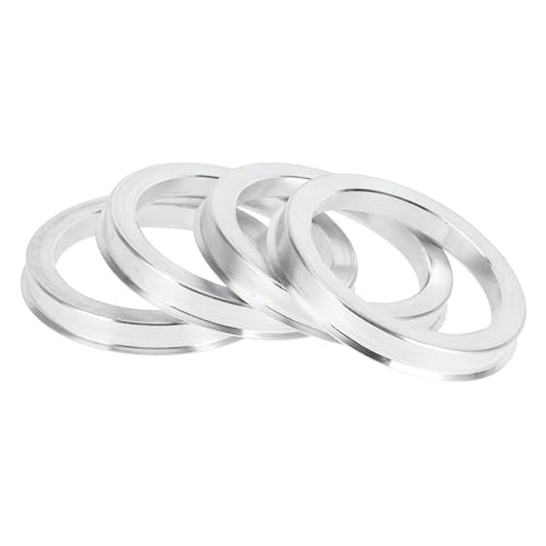 Hub Centric Rings, 57.1mm ID to 72.6mm OD Vehicle Wheel Hubrings Aluminum Alloy, 4 Pcs - size: 57.1mm to 72.6mm