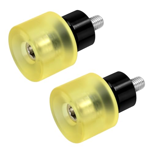 Engine Guard Crash Bar Decorative Wheel Fit for Harley Models - color: Yellow Wheel/Black Base