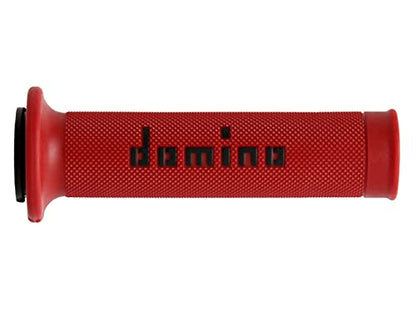 G2 by Domino Moto GP Motorcycle Grips for 7/8" (22mm) Handlebar (Pair) - color: Red / Black