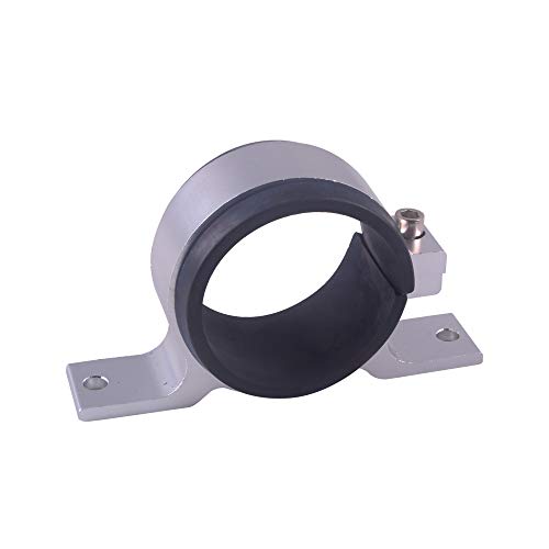 BARTOO 60mm Fuel Filter Mounting Bracket, Fuel Pump Clamp Holder (Sliver) - color: Bracket 60MM-Sliver