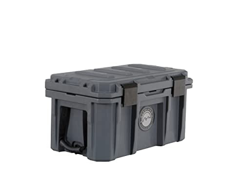 Overland Vehicle Systems 40100001 Dark Gray 53 QT Dry Box Storage with Drain, and Bottle Opener | Waterproof Seal | Heavy-Duty Latches and Nylon Handles | Keeps Gear Safe, Dry and Organized - size: 53 QT Dry Box