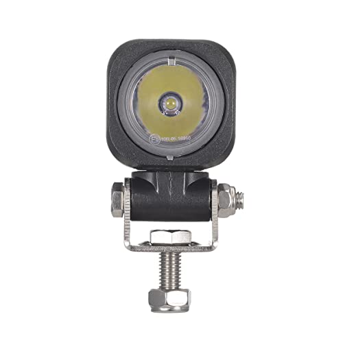 Raycharm Offroad 2" Semi-Round Motorcycle LED Fog Light Pods/Headlight, 6000K Cool-White Spot Beam, Rugged Die-Cast Aluminum Housing, Corrosion Resistant Waterproof, 12V/24V DC, 2-Pack - size: 2" Semi-round Spot Beam