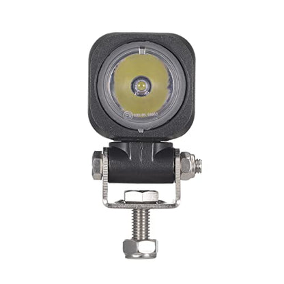 Raycharm Offroad 2" Semi-Round Motorcycle LED Fog Light Pods/Headlight, 6000K Cool-White Spot Beam, Rugged Die-Cast Aluminum Housing, Corrosion Resistant Waterproof, 12V/24V DC, 2-Pack - size: 2" Semi-round Spot Beam