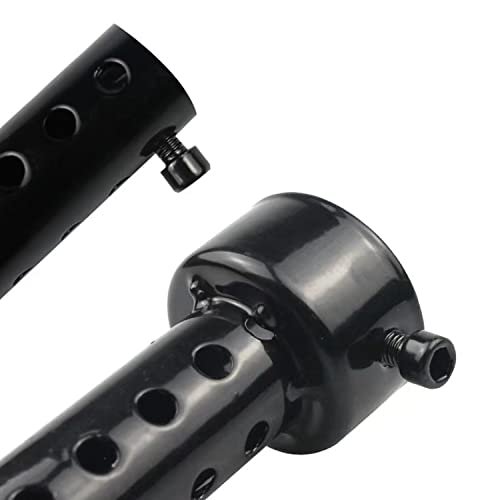 2 Pcs Motorcycle Exhaust Silencer Motorbike Muffler Insert Baffle Silencer Universal (black-35mm,2Pcs) - color: black-35mm
