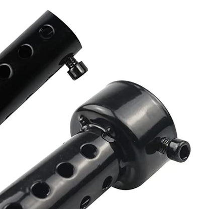 2 Pcs Motorcycle Exhaust Silencer Motorbike Muffler Insert Baffle Silencer Universal (black-35mm,2Pcs) - color: black-35mm