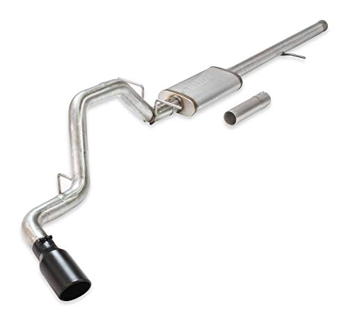 Flowmaster 717857 FlowFX Cat-Back Exhaust Kit 3 Inch 409 Stainless Steel 4.5 Inch Black Ceramic Stainless Steel Tips Compatible with 2014-2019 Classic Body Chevy Silverado GMC Sierra 1500 4.3L 5.3L