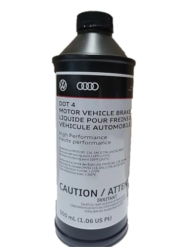 Audi Genuine DOT 4 High Performance Brake Fluid - B0007501MDSP - 500ml (1.06 PT)