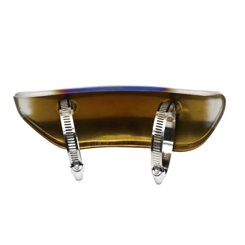 Exhaust Heat Shield Muffler Pipe Heat Cover Protector Guard Imitation Carbon Fiber Stainless Steel (B) - size: B