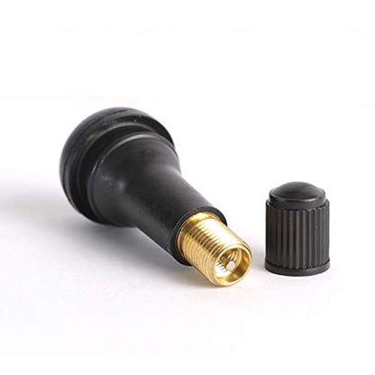 BLACKHORSE-RACING 25 Pack Valve TR413 Snap-in Tire Valve Stems - size: TR413-25pcs