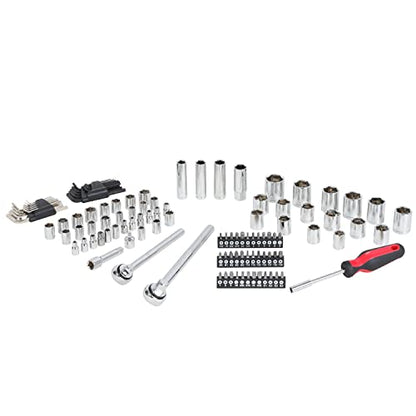 MECHMAX 120-Piece Socket Wrench Set, 1/2 & 3/8-In Ratchet Kit - style: 120 Piece