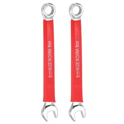 HARFINGTON 2Pcs Metric Combination Wrench 9mm 12-Point Box & Open End CR-V - size: 9mm