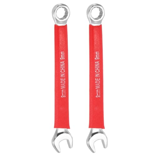 HARFINGTON 2Pcs Metric Combination Wrench 9mm 12-Point Box & Open End CR-V - size: 9mm