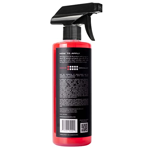WASH&WHIPS Hockenheim Bug Remover - for Dead Insects, Droppings and Grease for Car Detailing, RVs, Trailers, Boats, Professional Strength Dissolves without Scratching, 16 fl oz - size: 16 Fl Oz (Pack of 1), style: Without Towel.