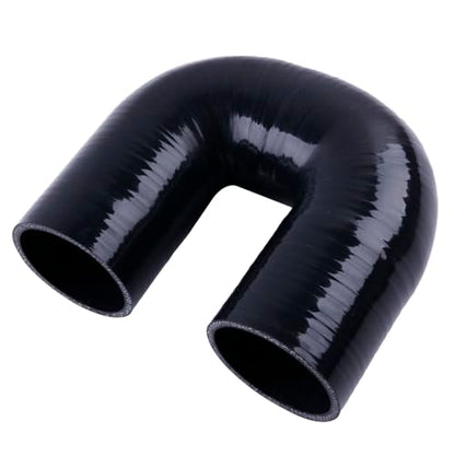 180 Degree Coupler U Bend Shape Elbow Silicone Hose Pipe ID 4"(102mm) Thicknesses 4-ply(5.4mm) Reinforced for engine turbo Air intake boots coupling intercooler throttle body Industrial tube - size: ID102