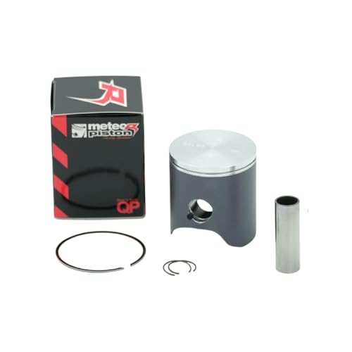 Meteor Piston Kit for KTM SX 125 (2001-2025), 53.96 mm Diameter High Performance Piston for Dirt Bike, Durable Forged Replacement with Rings, Wrist Pin & Circlips, Engine Rebuild Kit for Maximum Power