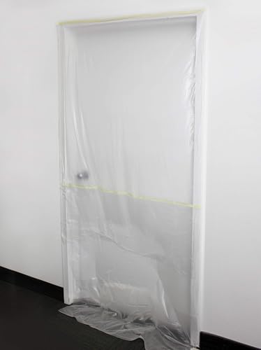 VViViD Chemical Grade Heavy-Duty Self-Adhesive Tape and Drape Masking Film Plastic Drop Cloth (2 Pack (60" x 108ft)) - size: 2 Pack (60" x 108ft)