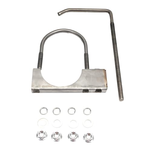 4 Holes Exhaust Rubber Hanger & 3" Exhaust Clamp with Hanger - size: 1Pcs 3.0 Inch