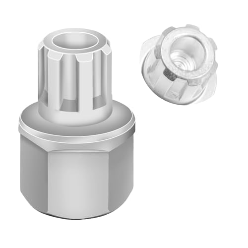 52/7PT Wheel Locking Nut Key Compatible with VW, Audi, Nut Removal - color: 52/7PT