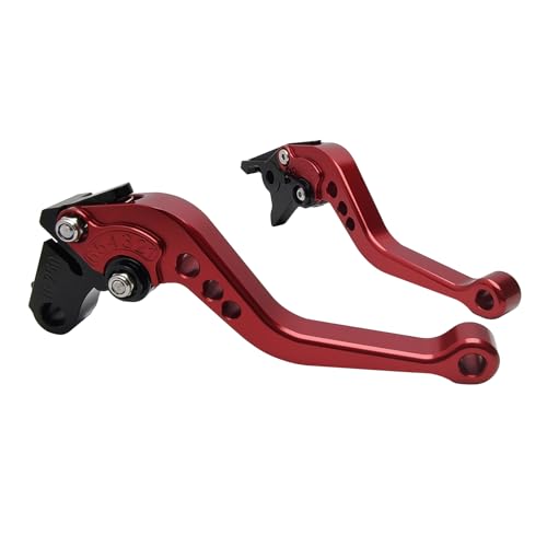 Adjustable Short Levers Replacement for Ducati Monster Scrambler - color: Red