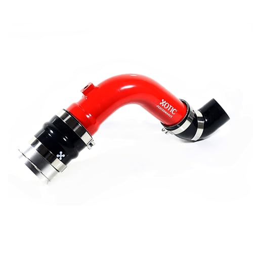 Cold Side Charge Pipe for 2017-2026 6.7L Ford Powerstroke Turbo Intercooler - color: Red