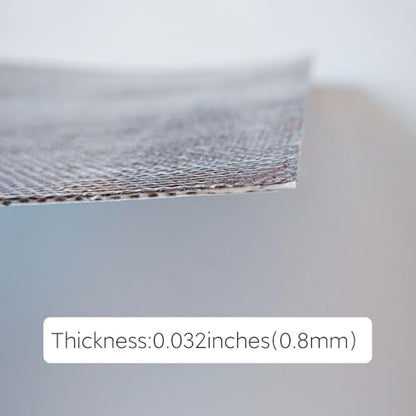 Silver Fynxir Self-Adhesive Aluminum Backed Aluminized Fiberglass Cloth Heat Shield - 12"x12" Sheet, Thermal Reflective Insulation Barrier for High Temp Protection (Automotive Exhaust, Firewall) - color: Silver, size: 12‘’ X 12''