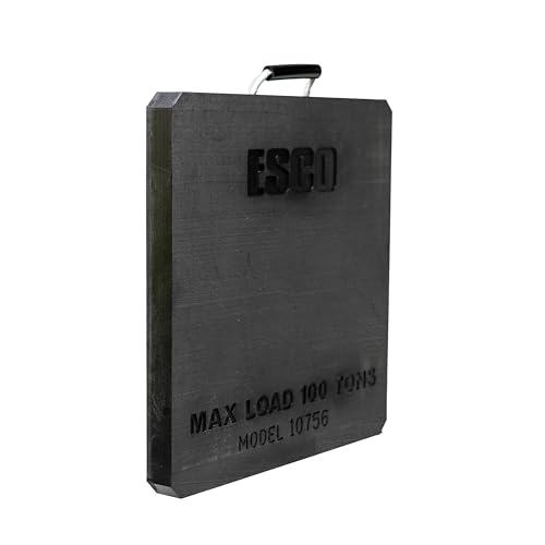 100 Ton XL Support Jack Cribbing Plate, Non-Skid Surface, Lightweight & Waterpoof Heavy Duty Stabalizer Pad - style: 100 Ton XL