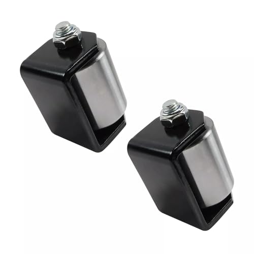 2 Pack Weld-On Heavy Duty Iron Micro Mini 2" Roller Fit for Trailers with Grease Fitting Steel Trailer Skid Wheel