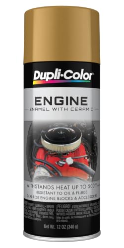 Dupli-Color Engine Paint with CERAMIC, Gloss, Universal Gold, 12 oz - color: Universal Gold, size: 1 Count (Pack of 1)