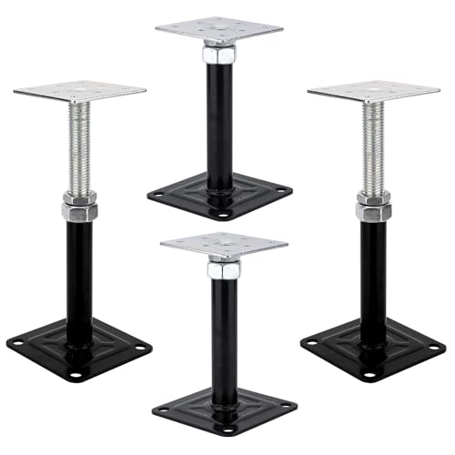 4-Pack Lift Supports,Adjust Supports,Level Supports,Floor Jacks,Adjustable House Jack for The Floor,Mini Screw Jack- Post 6" to 9". - size: 6-9 inch