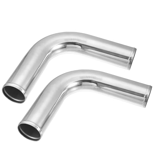 ACROPIX OD 2.75" 70mm Leg Length 6" 152mm Car Aluminum Alloy Tube Intercooler Pipe 90 Degree Bend Elbow Air Intake Joiners Tubing - Pack of 2 - size: OD 2.75"
