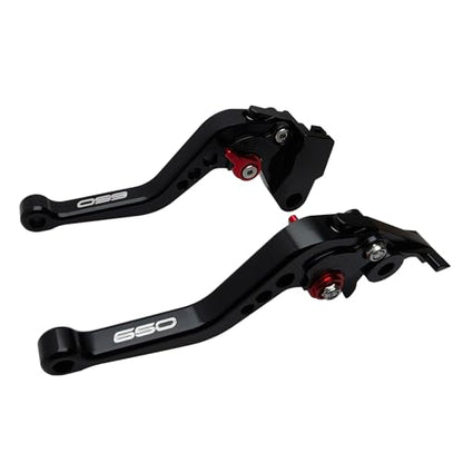 Adjustable Short Levers Replacement for Ninja 650 650R 2017-2025 - color: Black
