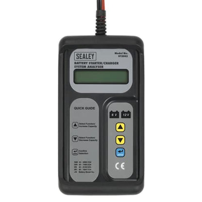 Sealey Bt2002 Digital Battery & Alternator Tester 6-12V Battery Alternator