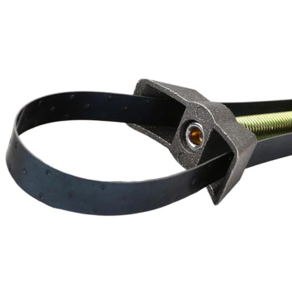 Oil Filter Strap Wrench Removal Tool – Auto Car Adjustable Oil Filter Remover Strap 60–120mm Diameter with Heavy Duty Cap Spanner Wrench, Tool for Truck, Car, fit for Honda Yamaha Suzuki, 1pc