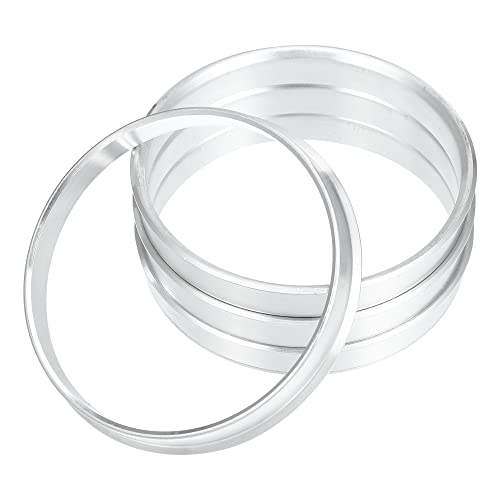 X AUTOHAUX 4pcs OD 70.6mm to ID 66.9mm Aluminum Alloy Hub Centric Rings - size: 70.6mm-66.9mm