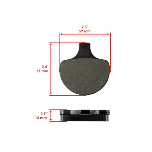 Replacement Parts for Front And Rear Brake Pads for Harley Davidson Flhri Road King EFI 1996-1998 Mod-BP8-3676